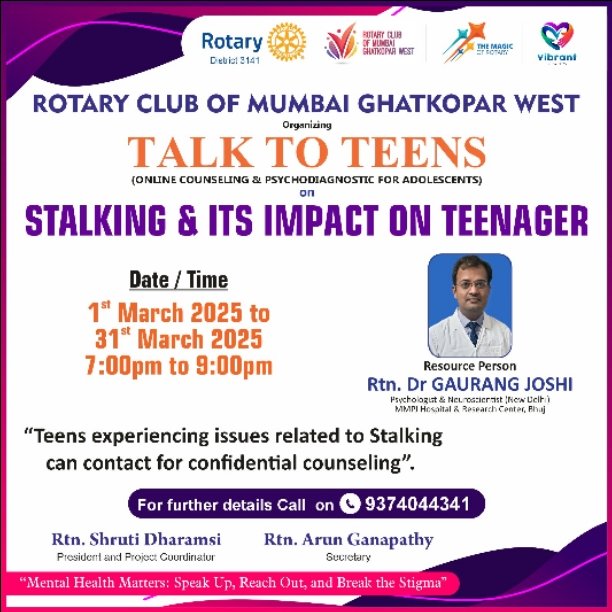 Stalking And Its Impact In Teenagers